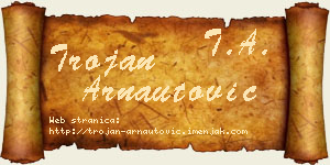Trojan Arnautović vizit kartica